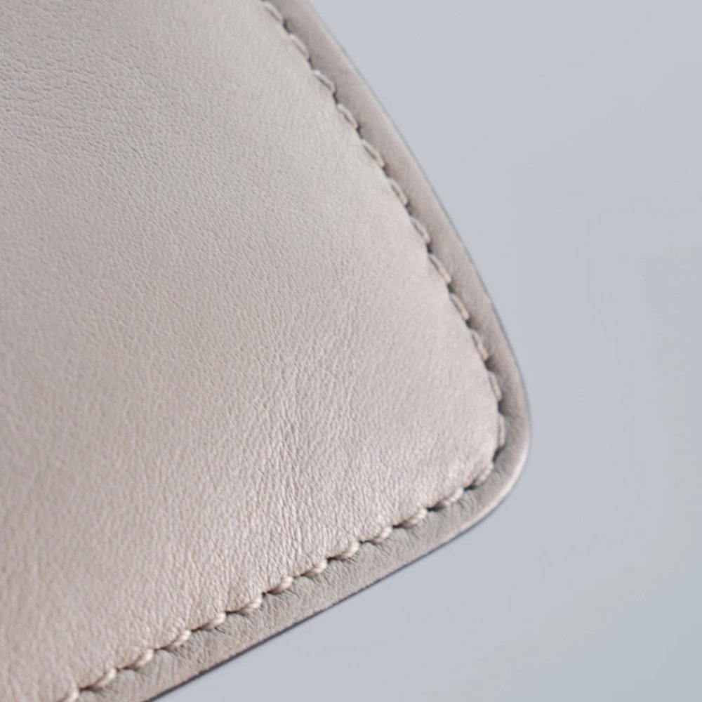 CHLOE LIGHT GREY LEATHER/SUEDE FAYE MEDIUM SHOULDE - Picture 9 of 11